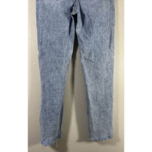 ZARA Women's Size 2 Light Blue Denim Distressed Raw Hem Jeans - Picture 10 of 16